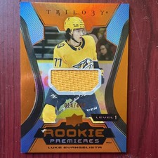 2023-24 UD Trilogy Luke Evangelista Rookie Premieres Level 1 Common Jersey /499
