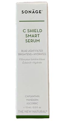 NEW Sonage C Shield Smart Serum Blue Light Filter 0.5 oz/15ml Full Size