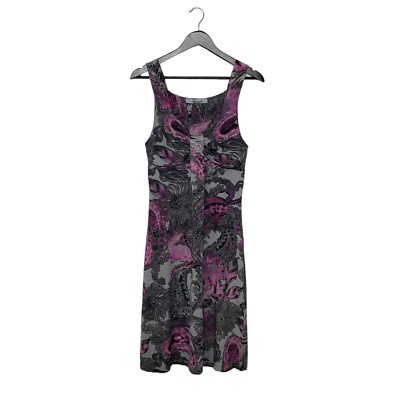 Y2K Blumarine Floral Print Viscose Jersey Sleeveless Midi Dress Size 48 Purple | eBay Y2K Blumarine Floral Print Viscose Jersey Sleeveless Midi Dress Size 48 Purple | eBay