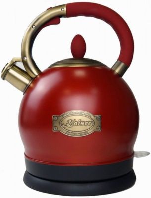 Kaiser Empire WK 2000 RotEm Retro Wasserkocher Kontroll LED 2L 1800W Watermark 