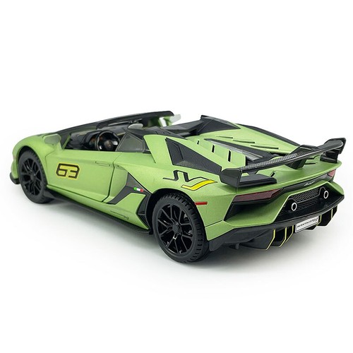 1/24 Lamborghini Aventador SVJ 63 Modellauto Die Cast Spielzeug Sammlung Grün - Picture 5 of 14
