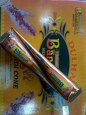  Set Of 2 -Natural Herbal Henna Mehndi Cones Temporary Tattoo / Free Ship