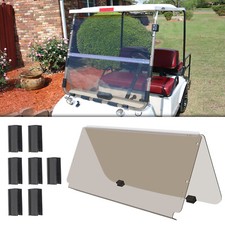 For 1982-2000.5 Club Car DS Golf Cart Folding Tinted Windshield Windscreen