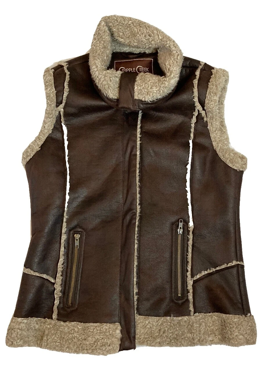 Cripple Creek Brown Regular Size Coats, Jackets & Vests for Women