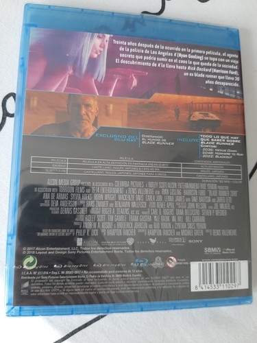 BLADE RUNNER 2049 - BLU-RAY NUEVO - EDICION ESPAÑOLA - BLURAY - Imagen 2 de 2