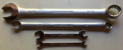4 ASS'T ARMSTRONG WRENCHES NEW NEVER USED USA MADE ASSORTED WRENCH LOT
