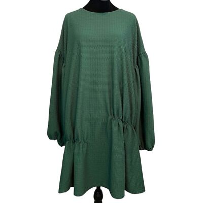 ASOS DESIGN Curve Textured Long Sleeve Smock Dress W/ Seam Detail Women's  Sz. 12 | eBay