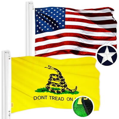 Wholesale LOT | USA 3x5ft Single Embroidered & Gadsden 3x5 ft Single Emb Flag