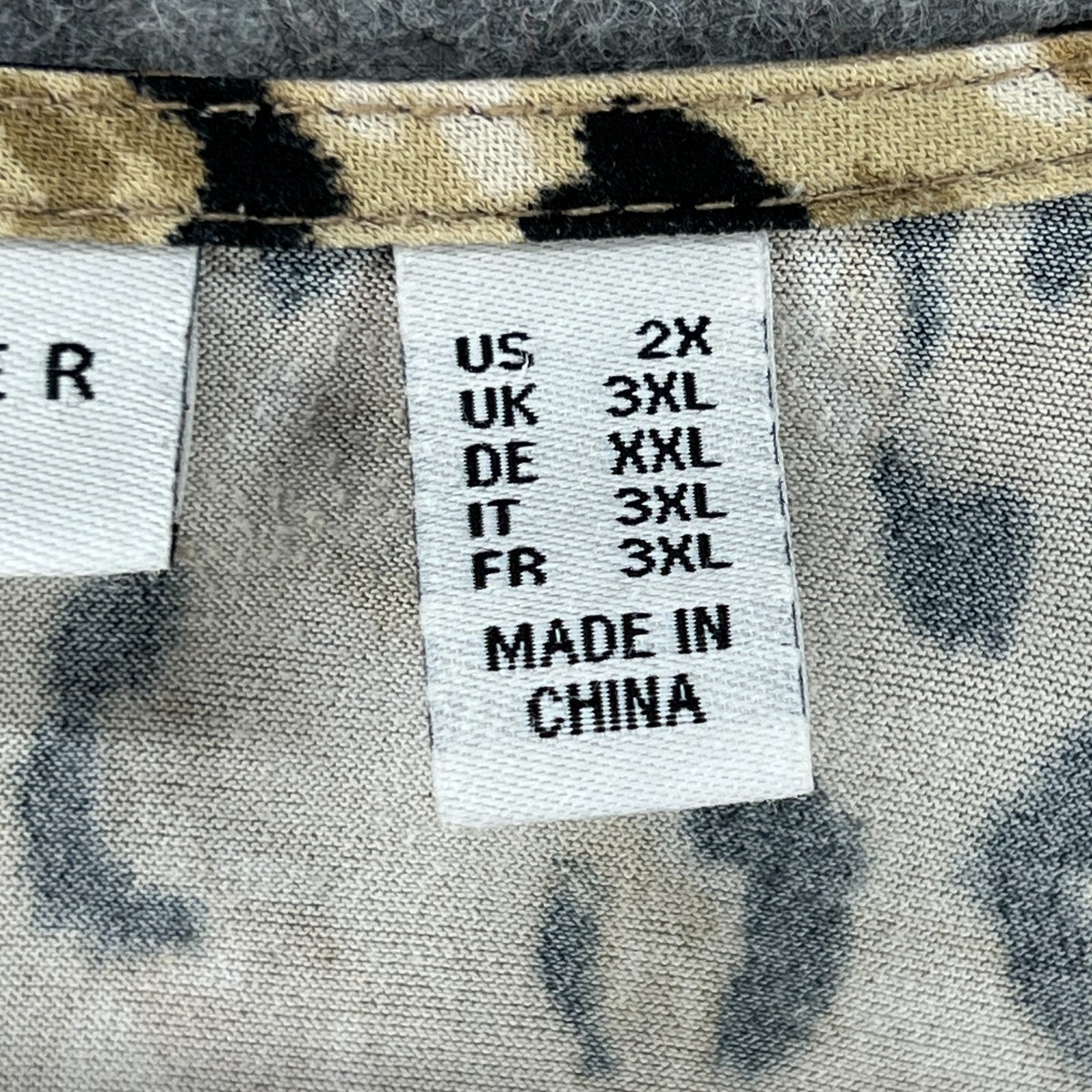 Chemise Femme Susan Graver - Imprimé Léopard/guépard - Noir/marron/beige - Taille M