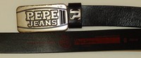Pepe Jeans London Black Genuine Italian Leather Men's Belt 38/96 Pepe Jeans London Black Genuine Italian Leather Men's Belt 38/96
