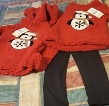 Penguin Hoodie  Legging Set, Size 5 Girls, NWT  1 Bonus Hoodie Included  
