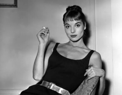 Elsa Martinelli bei einem Presseempfang im Mayfair Hotel 50er Jahre altes Foto 4x6