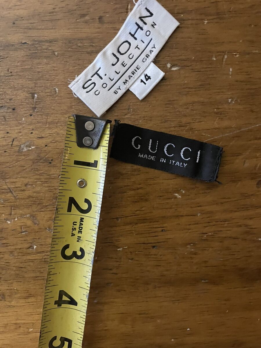 GUCCI CLOTHING BLACK Made in Italy tag replacement label St GUCCI CLOTHING BLACK Made in Italy tag replacement label St