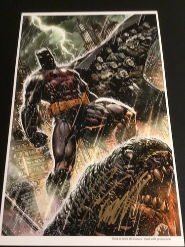 DC ETERNAL BATMAN #1 Art Print SIGNED By JASON FABOK Art Print FAN EXPO 2022