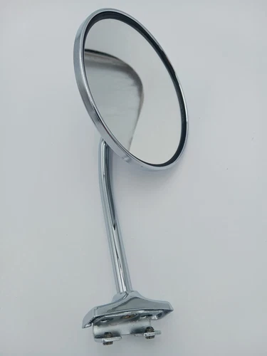 Exterior Mount Chrom Car Mirror- Round