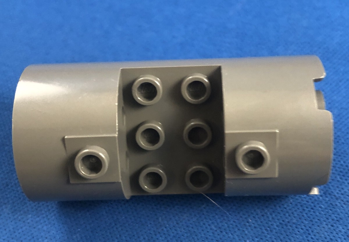 30360 LEGO Parts~(1) Cylinder x x 2/3 Horizontal DARK GRAY