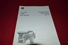 John Deere C 380 Spin Spreader Operator's Manual WPNH white