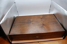 Large Vintage Wood Dual GUN PISTOL CASE  lined Colt Smith & Wesson Ruger lock