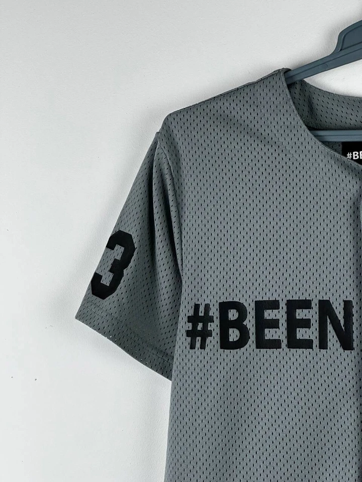 Been Trill 13 Grey Baseball Jersey Size S - Image 4 of 4