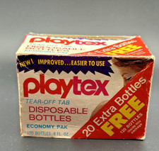 VINTAGE NOS 1975 Playtex Pre Sterilized Disposable Bottle Liners ORIGINAL BOX