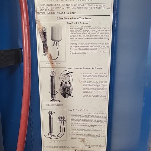 Ritchie Yellow Jacket Calibrated Charge Cylinder For Refrigeration Untested - Picture 9 of 12