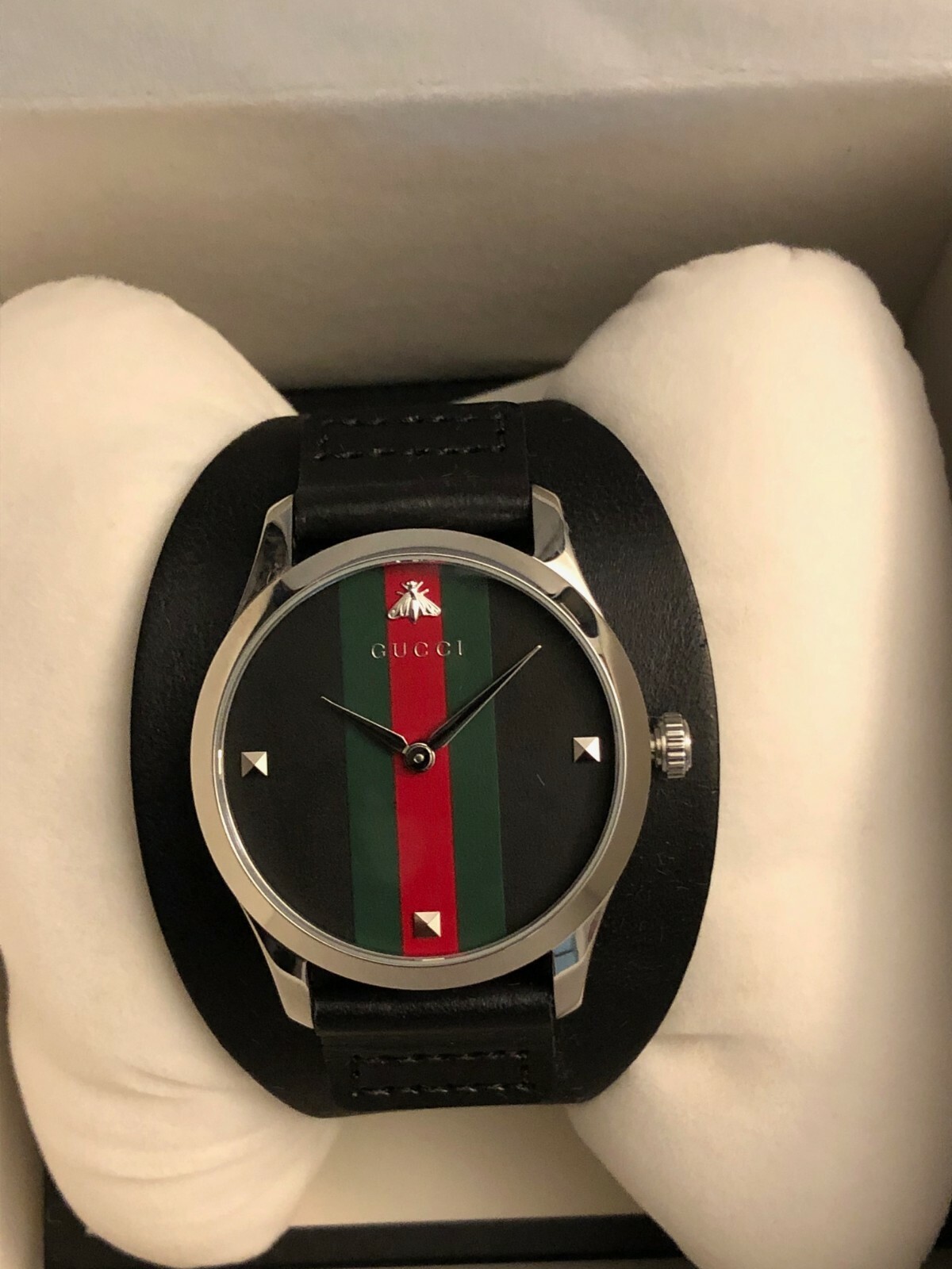 Gucci G-timeless Quartz Men's Leather 