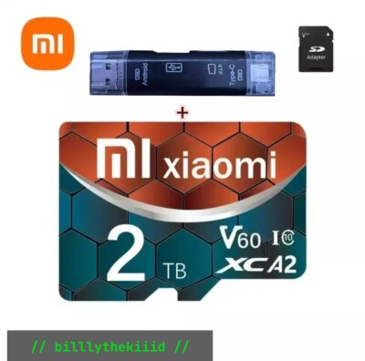 Xaiomi Speicherkarte SD Hochgeschwindigkeit 4K Ultra Hd 2TB +5-In-1 Kartenleser