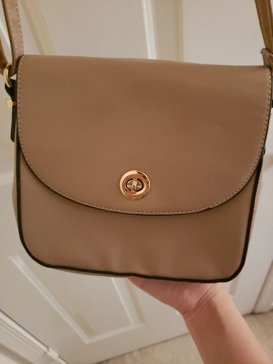 David Jones Paris Beige Shoulder Bag