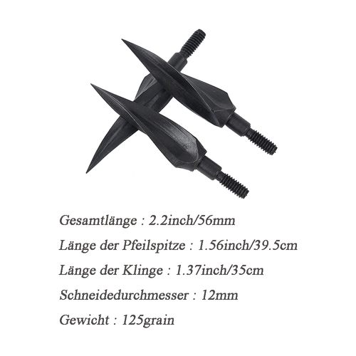 6/12 puntas de flecha puntas de caza 125Grain Broadhead puntas de flecha puntas de tornillo - Imagen 8 de 13