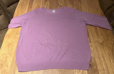 AproductZ Damen Strick-Pullover, Rundhalsausschnitt, pink