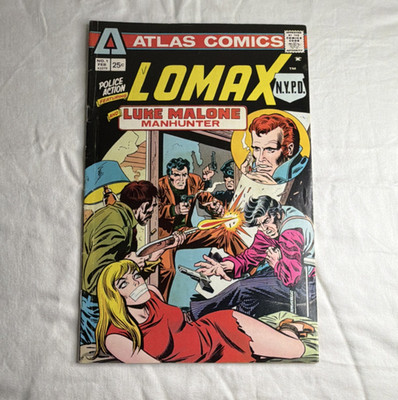 Atlas Comics Lomax #1 1975 Bronze Age Luke Malone First Appearance