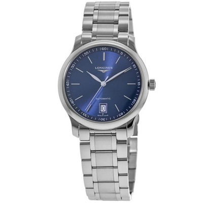 New Longines Master Collection Automatic 38.5mm Blue Men's Watch L2.628.4.92.6