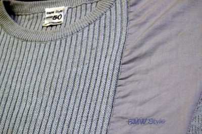 BMW M-Style Pullover Sweater Strick Knit Vintage Auto Car Leinen Casual 80er M
