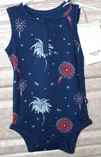 Baby Girl Kyte Baby Patriotic Red, White and Blue Romper Size 3-6 Months - NWT's