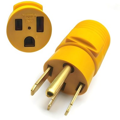 Groovely Nema 14-50P to 6-50R Welder Compact Adapter Cord,50 Ampere 4 Pin to ...
