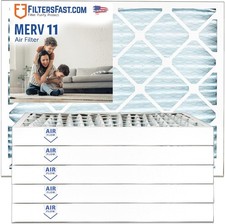 Filters Fast 30x32x2 MERV 11, 2 Inch Pleated HVAC AC Furnace Air Filters, 6 Pack