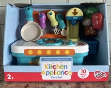 New Kids Kitchen Cooking Appliance PlaySet 10 pcs Learning Toy w/Lights  Sounds
