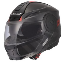 Ls2 Horizon Ii Hamr Modular Motorcycle Helmet Gloss Black Titanium Red 2xl Ls2 Horizon Ii Hamr Modular Motorcycle Helmet Gloss Black Titanium Red 2xl