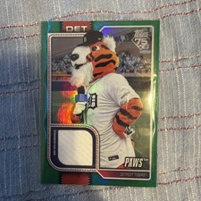 Paws  #37 /99  RELIC  2026 Topps  Celebrate  #MAS-PAW  Mascot Jersey  SP  Tigers