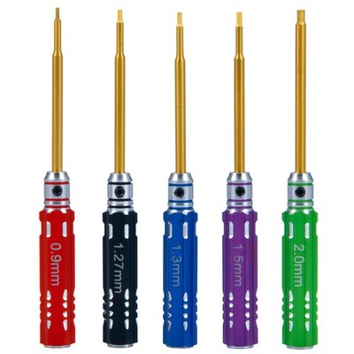 5Pack 0.9mm-2.0mm Hex Screw Driver Repair Tool for RC Car/Boat Model Hobby Model