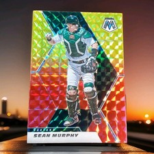 2021 Panini Mosaic Choice Fusion Red & Yellow Mosaic Prizm /64 Sean Murphy #172