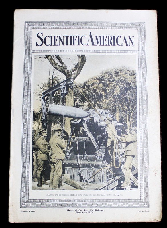 SCIENTIFIC AMERICAN MAGAZINE 9 DECEMBER 1916 WWI SCIENCE TECHNOLOGY NEWS