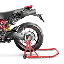 Paddock stand rear Ducati Hypermotard 1100/ Evo 07-12 red single sided swing