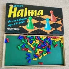Vintage Spears Halma Game Complete all Pieces And Board