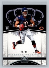 2017 Panini Crown Royale Mitchell Trubisky #82 Platinum #/49 Rookie Bears