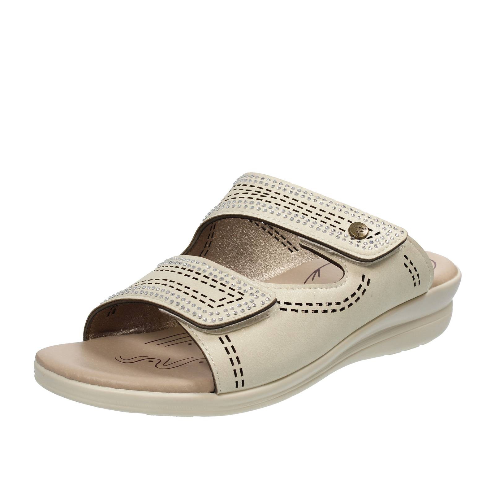 Рамбла Чиабатте с ремешками и цеппой бежевого цвета - Талья, 38 Скарпе Донна Чиабатте