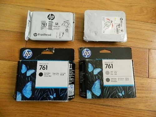 2019 Set 4 Genuine HP 761 Printheads CH645A CH646A CH647A CH648A DesignJet T7100