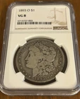 1893-O New Orleans $1 Morgan Dollar NGC VG 8 - 300k Mintage KEY DATE