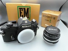 Nikon EM 35mm SLR Film Camera with Series E 50mm F/1.8 Lens -99
