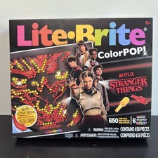NETFLIX Stranger Things Lite-Brite Season 5 ColorPop 650 Pegs NEW IN HAND SEALED